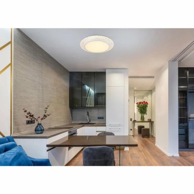 Luminaires Globo Lighting Éclairage Led|Abigail Plafonnier LED Blanc, 1 lumière