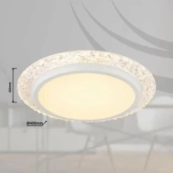Luminaires Globo Lighting Éclairage Led|Abigail Plafonnier LED Blanc, 1 lumière