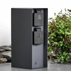 Abilene Prises électriques d'extérieur Anthracite