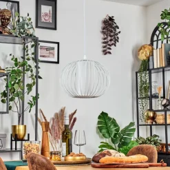hofstein Suspensions|Adara Suspension, Suspension Blanc, 1 lumière
