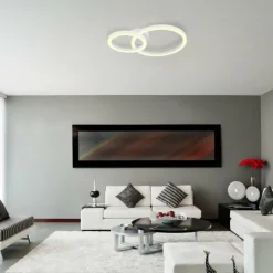 Luminaires Globo Lighting Éclairage Led|ADDA Plafonnier LED Blanc, 1 lumière