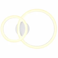 Luminaires Globo Lighting Éclairage Led|ADDA Plafonnier LED Blanc, 1 lumière