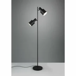 Luminaires Trio Lampadaires Et Lampes Sur Pied|Agudo Lampadaire Noir, 2 lumières