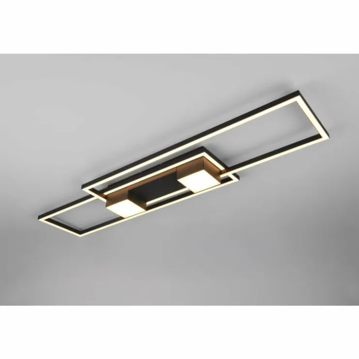 Luminaires Trio Éclairage Led|ALBANY Plafonnier LED Noir, 1 lumière, Télécommandes