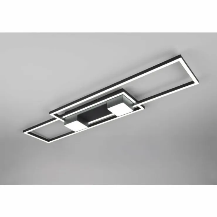 Luminaires Trio Éclairage Led|ALBANY Plafonnier LED Noir, 1 lumière, Télécommandes