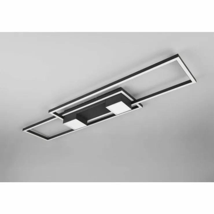 Luminaires Trio Éclairage Led|ALBANY Plafonnier LED Noir, 1 lumière, Télécommandes