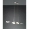 Luminaires Trio Éclairage Led|ALBANY Suspension LED Nickel mat, 1 lumière, Télécommandes