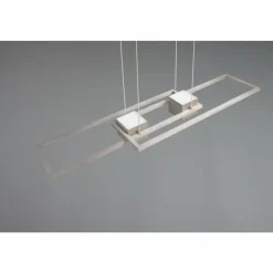 Luminaires Trio Éclairage Led|ALBANY Suspension LED Nickel mat, 1 lumière, Télécommandes