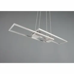 Luminaires Trio Éclairage Led|ALBANY Suspension LED Nickel mat, 1 lumière, Télécommandes