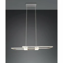 Luminaires Trio Éclairage Led|ALBANY Suspension LED Nickel mat, 1 lumière, Télécommandes