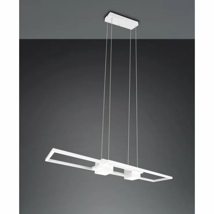 Luminaires Trio Suspensions|ALBANY Suspension LED Blanc, 1 lumière, Télécommandes