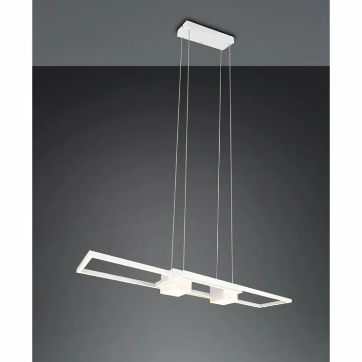 Luminaires Trio Suspensions|ALBANY Suspension LED Blanc, 1 lumière, Télécommandes