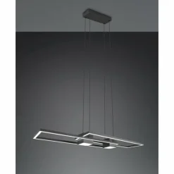 Luminaires Trio Éclairage Led|ALBANY Suspension LED Noir, 1 lumière, Télécommandes