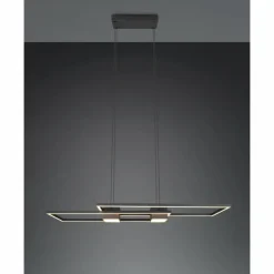 Luminaires Trio Éclairage Led|ALBANY Suspension LED Noir, 1 lumière, Télécommandes