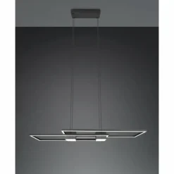 Luminaires Trio Éclairage Led|ALBANY Suspension LED Noir, 1 lumière, Télécommandes