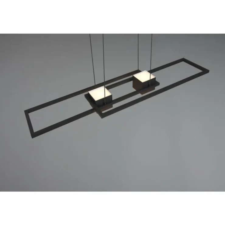 Luminaires Trio Éclairage Led|ALBANY Suspension LED Noir, 1 lumière, Télécommandes