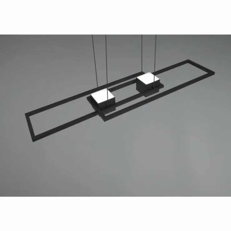 Luminaires Trio Éclairage Led|ALBANY Suspension LED Noir, 1 lumière, Télécommandes