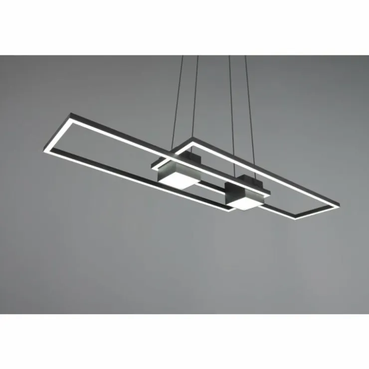 Luminaires Trio Éclairage Led|ALBANY Suspension LED Noir, 1 lumière, Télécommandes