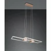 Luminaires Trio Éclairage Led|ALBANY Suspension LED Brun, 1 lumière, Télécommandes