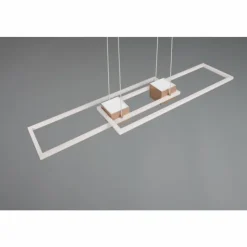 Luminaires Trio Éclairage Led|ALBANY Suspension LED Brun, 1 lumière, Télécommandes