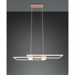 Luminaires Trio Éclairage Led|ALBANY Suspension LED Brun, 1 lumière, Télécommandes