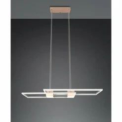 Luminaires Trio Éclairage Led|ALBANY Suspension LED Brun, 1 lumière, Télécommandes