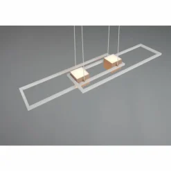 Luminaires Trio Éclairage Led|ALBANY Suspension LED Brun, 1 lumière, Télécommandes