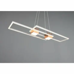 Luminaires Trio Éclairage Led|ALBANY Suspension LED Brun, 1 lumière, Télécommandes