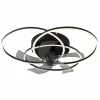 Alia Ventilateur de plafond lumineux Luminaires Globo Lighting LED Noir, 1 lumière, Télécommandes