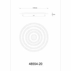 Luminaires Globo Lighting Éclairage Led|Alois Plafonnier LED Blanc, 1 lumière