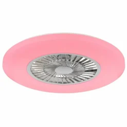 Alva Ventilateur de plafond lumineux Luminaires Globo Lighting LED Blanc, 1 lumière, Télécommandes, Changeur de couleurs