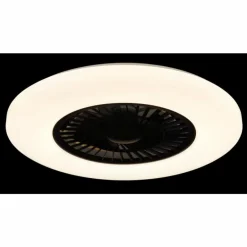 Alva Ventilateur de plafond lumineux Luminaires Globo Lighting LED Blanc, 1 lumière, Télécommandes, Changeur de couleurs
