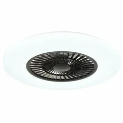 Alva Ventilateur de plafond lumineux Luminaires Globo Lighting LED Blanc, 1 lumière, Télécommandes, Changeur de couleurs