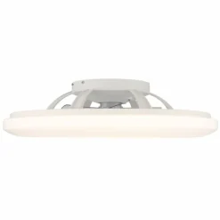 Alva Ventilateur de plafond lumineux Luminaires Globo Lighting LED Blanc, 1 lumière, Télécommandes, Changeur de couleurs