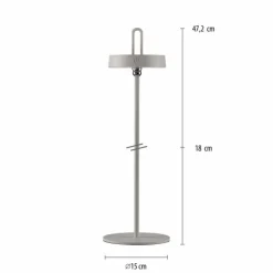 AMAG Lampe à poser Luminaires Leuchten Direkt LED Gris, 1 lumière