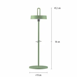AMAG Lampe à poser Luminaires Leuchten Direkt LED Vert, 1 lumière