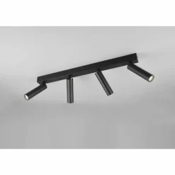 Luminaires Trio Éclairage Led|Ambala Spot de plafond LED Noir, 4 lumières