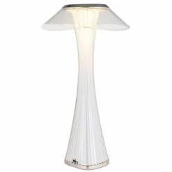 Luminaires Globo Lighting Lampes À Poser|Ambra Lampe à poser LED Chrome, Transparent, 1 lumière