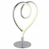 Luminaires Globo Lighting Éclairage Led|Amore Lampe à poser LED Chrome, 1 lumière