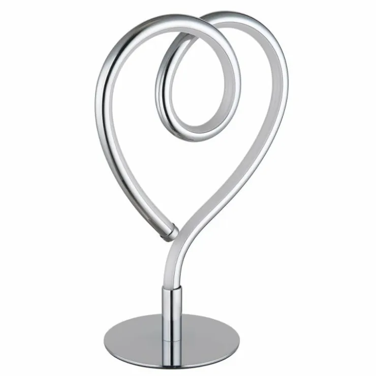 Luminaires Globo Lighting Éclairage Led|Amore Lampe à poser LED Chrome, 1 lumière