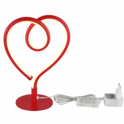Luminaires Globo Lighting Éclairage Led|Amore Lampe à poser LED Rouge, 1 lumière
