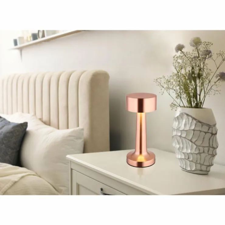 Luminaires Globo Lighting Éclairage Led|Angelika Lampe à poser LED Cuivre, 1 lumière