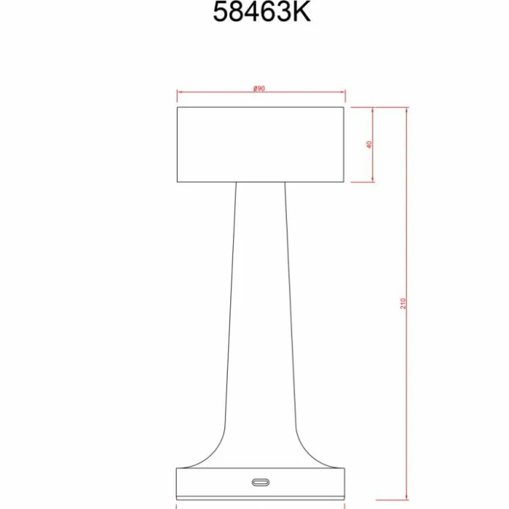 Luminaires Globo Lighting Éclairage Led|Angelika Lampe à poser LED Cuivre, 1 lumière