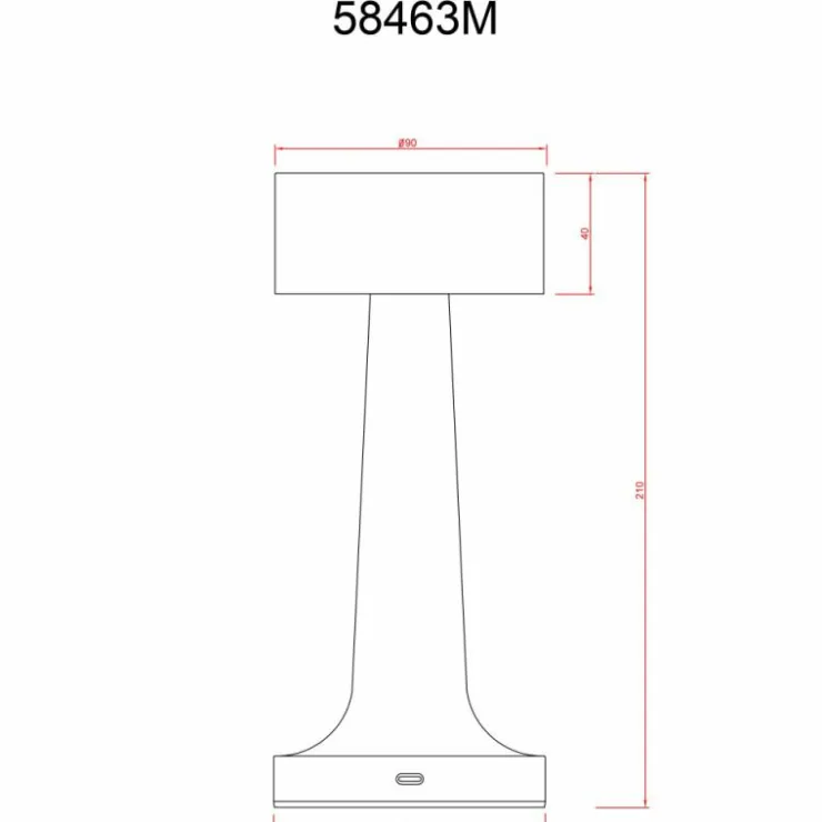 Luminaires Globo Lighting Éclairage Led|Angelika Lampe à poser LED Laiton, 1 lumière