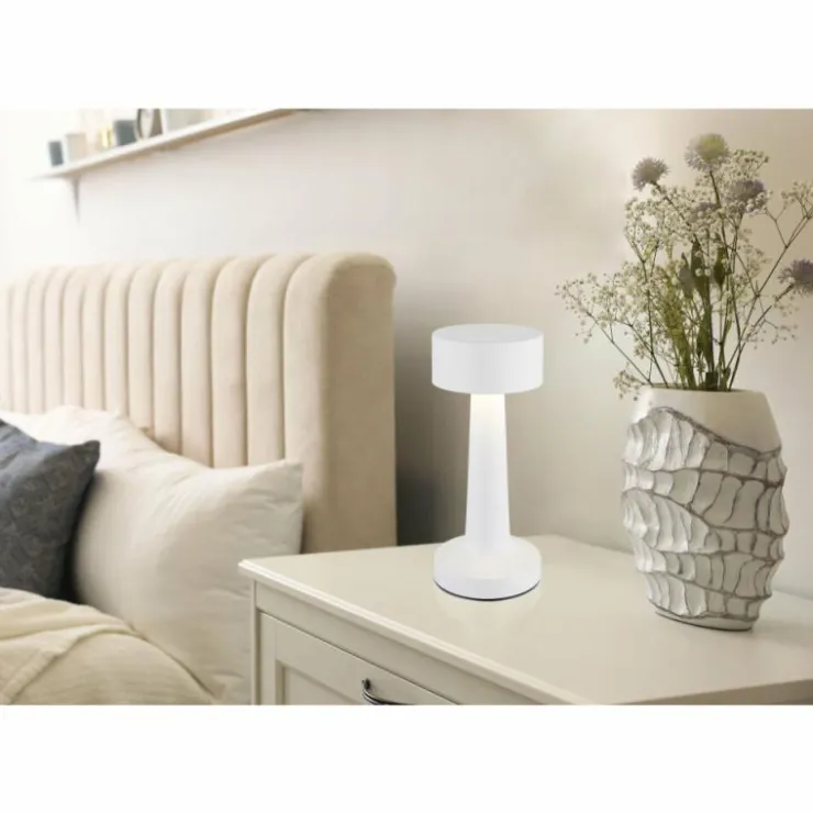 Luminaires Globo Lighting Éclairage Led|Angelika Lampe à poser LED Blanc, 1 lumière
