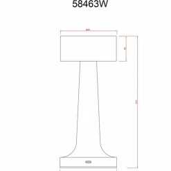 Luminaires Globo Lighting Éclairage Led|Angelika Lampe à poser LED Blanc, 1 lumière