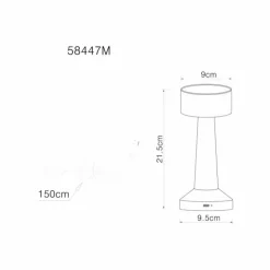 Luminaires Globo Lighting Éclairage Led|Angelika Lampe à poser LED Laiton, 1 lumière