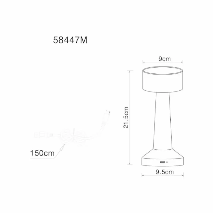 Luminaires Globo Lighting Éclairage Led|Angelika Lampe à poser LED Laiton, 1 lumière