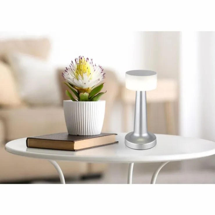 Luminaires Globo Lighting Éclairage Led|Angelika Lampe à poser LED Nickel mat, 1 lumière
