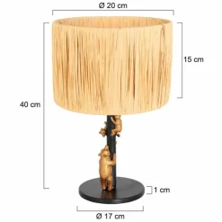 Luminaires Steinhauer Lampes À Poser|Animaux Lampe à poser Noir, 1 lumière